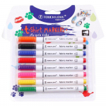 Veekindel riidemarker 8 v&auml;rvi T-s&auml;rgi markerid DIY k&auml;sit&ouml;&ouml; Tekstiiliv&auml;rvi pliiats Maalimisvahendid T-s&auml;rgi pigment Joonistustarvik