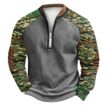 Meeste talvine pandlaga dressipluus Meeste tr&uuml;kitud meeste kampsun L