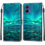 Luksuslik maalitud nahast &uuml;mbris rahakotiga, raamatu stiilis kaitse&uuml;mbris Motorola Moto G85 5G/G75/G55 5G/G35/G34 5G/G24/G04/G15/G05/G84 5G/G54 5G/G24 Power jaoks Moto E13