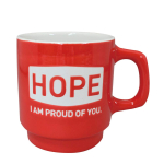 Kaju Al Life (Kakuni) Mino portselan HOPE Kruus Punane K14027 white