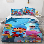 POCOYOS-3D Prinditud Tekikott ja Padjap&uuml;&uuml;r, Voodipesukomplekt, Kaheinimese, T&auml;is, Kuninganna, Kuninga Suurus, Tekikate, Kodutekstiilid, 2 tk 135x200cm-2pcs