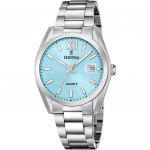 Festina Acero Clasico Roostevaba teras Sinise sihverplaadiga Kvarts F20707-2 Meeste k&auml;ekell sinine