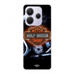 Coque - Maniacase - Xiaomi Redmi Note 14 5G - Noir - Souple - Harley Davidson Logo