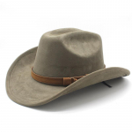 Meeste m&uuml;ts, suure servaga seemisnahast p&auml;ikesekaitsekreem p&auml;ikesem&uuml;ts &auml;&auml;ristatud ratsam&uuml;ts Preeria kauboi m&uuml;ts kingituseks M（56-59cm）