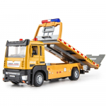 Simulatsioonterasest Veoautomudel 1/32 Valatud Tasapinnaga Haagisveok Heli ja Valgusega Eemaldatav Inseneris&otilde;iduk Traktor M&auml;nguasi Poiss Lapsed Kingitus kollane