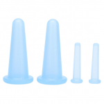 4 tk kupukomplekt Massaažiteraapia tassid Mugavad, praktilised, kompaktsed, kerged, pehmed, painduvad sinine