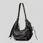 Punk Biker K&auml;ealune Kott Spice Chic Metallist T&otilde;mblukuga &Otilde;lakott Naiste Crossbody Totes h&otilde;bedane hall v&auml;rv