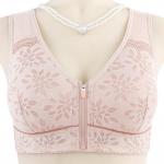 Pehme puuvillase karvkattega eesmine t&otilde;mblukk Uus keskealiste ja eakate aluspesu naiste aluss&auml;rgi pits ilma terasr&otilde;ngata suure suurusega rinnahoidja 36/80