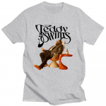 Teddy Swims T-s&auml;rk O-kaelusega Grunge T-s&auml;rk L&uuml;hikeste varrukatega Hip Hop Puuvillane T-s&auml;rk Graafilise tr&uuml;kiga Vintage R&otilde;ivad XS hall v&auml;rv