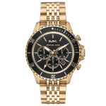 Michael Kors MK8726 Must sihver Kuldne toon Meeste k&auml;ekell 44