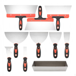 10x Drywall -Kit Finishing Trowel Ergonomic Handle Premium Putty Mud at The End of