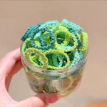 50-osaline komplekt: Pitsilised laste p&ouml;idlar&otilde;ngad ja hobusesabahoidjad &ndash; &otilde;rnad juustele, uue stiiliga kummipaelad