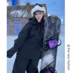 Talvine veekindel suusakost&uuml;&uuml;m : Unisex, Paks ja Soe, Kapuutsiga Kaheosaline V&auml;lispordi jaoks L