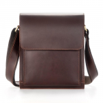 Vintage ehtsast nahast suure mahutavusega meeste k&auml;ekott &ndash; Crazy Horse veisenahast &otilde;lakott &scaron;okolaad