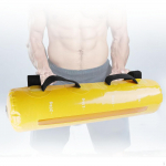 Reguleeritav t&otilde;stmiseks m&otilde;eldud veekott, hantlitega, j&otilde;utreening, j&otilde;usaali treening kollane