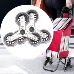 2Pcs Trolley Triangle Wheels Stair Climbing Easy to Install Accessory Practical Replacement