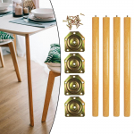 4Pcs Wood Furniture Legs Cabinet Non Slip Accessories Easy to Install Hardware Chair for 60CM