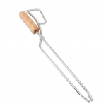 Roostevabast terasest kaminatangid puidust k&auml;epidemega multifunktsionaalsed pikad k&uuml;ttepuude tangid l&otilde;kkeaseme jaoks