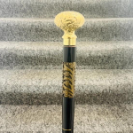 91.44 cm Working Style Walking Cane Wooden Stick Brass Knob Handle Gift Your Lovers