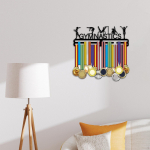 Sports Medal Wall Hanger Gymnastics Award Hook Display Iron Easy to Install Metal Mounted Rack