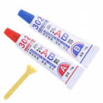 2 tk Super Strong Epoxy Clear Glue Liimvaigust vahetu liim (A+B) K&auml;sit&ouml;&ouml; onesize
