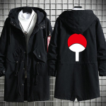 Jaapani anime dressipluus Meeste Harajuku Cosplay Kost&uuml;&uuml;m Mantel Kapuutsiga Must Komplektid Tuulejokk S