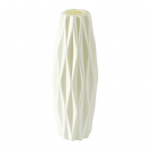 Imitation Ceramic Plastic Vase Budget-friendly Decorative Plastic White Vase Flower Arrangement Decoration B