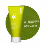 Aroma Magic INSTA Radiance Green Tea Pack orange & lemon Essential Oils | Blend of fruit enzymes | For Lighten Blemishes| Hydrates | 100gm Pack of 1