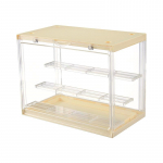 L&auml;bipaistev tolmuvaba hoiukast figuuride eksponeerimiseks, akr&uuml;&uuml;lmudelkapp magnetkinnitusega, ideaalne organiseerija kollektsioneeritavatele esemetele ja m&auml;nguasjadele 30 x 17 x 23CM beež