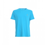 Polo Ralph Lauren Tikitud logoga &uuml;mmarguse kaelusega l&uuml;hikeste varrukatega T-s&auml;rk Meeste Topid Hele sinine 710671438-217 XS