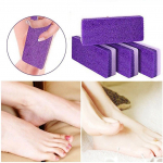 2 in 1 Pumice Stone Foot Stone Hard Skin Callus Remover Pedicure Tools for Feet lilla