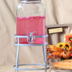 Drink Dispenser Stand Iron Stable Fit 8.58 inch Diameter for Water Glass Jar Events Home
