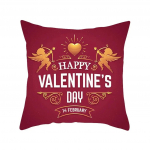 Luksuslik kodukaunistusega padjap&uuml;&uuml;r Red Love Print mustriga padja kate elutoa diivani padja kate 30x30cm must