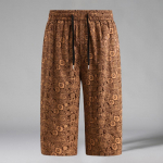 Suured suurused 4XL-10XL &Uuml;lisuured vasikapikkused p&uuml;ksid meestele Suvine mood t&auml;navar&otilde;ivad Elastse v&ouml;&ouml;kohaga l&uuml;hikesed p&uuml;ksid 9XL(145kg-158kg) pruun