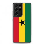 Coque T&eacute;l&eacute;phone &ndash; Samsung &ndash; Galaxy S22 Ultra &ndash; Drapeau Ghana &ndash; Souple &ndash; mitmev&auml;rviline