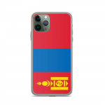 Coque iPhone &ndash; Mitmev&auml;rviline &ndash; Drapeau Mongolie &ndash; Supp &ndash; Silikoon &ndash; Vertikaalne asend