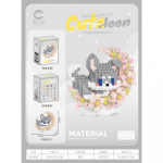 Mini Koer Kass panda pesukaru Armas Lemmikloom V&auml;ike Ehitusklotside Mudeli Seeria Kaunistused Lastem&auml;nguasi J&otilde;ulu S&uuml;nnip&auml;evakingitused Lastele original box