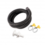 Pilsipumba voolik 3/4-tollise l&auml;bim&otilde;&otilde;duga painduv 2 klambriga ja l&auml;bi kere paigaldamiseks