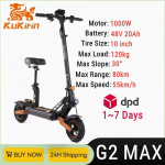 EL Laos KuKirin G2 Max Elektriline T&otilde;ukeratas T&auml;iskasvanutele 1000W Mootor 55KM/H Maksimaalne Kiirus 55KM/H Maksimaalne Kiirus 10-tolline Lai Sisekummid