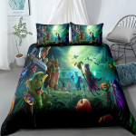 Switch Game voodipesukomplekt King Queen, kaheinimesevoodi, kaheinimesevoodi, &uuml;he suurusega splatoon tekikott 135x200cm