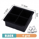 4/6/8 ruudustik suur j&auml;&auml;salv vorm hiiglaslik Jumbo suur toidukvaliteediga silikoonist j&auml;&auml;kuubiku kandik vorm DIY j&auml;&auml;masin j&auml;&auml;kuubikualus 4 grid