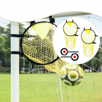 4Pcs Kids Football Goal Target & Training Net Portable Accessory Easy Attach Strap for Beginners to