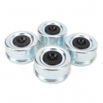 4 tk Haagise Telje Tolmukate 2,72 tolli Haagise Rumm M&auml;&auml;dekate Kummikorkidega 7000&ndash;8000 naela Telgedele Dexter Haagis