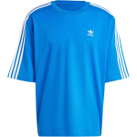 Adidas Originals Adicolor Minimalistlik Br&auml;ndilogo Tikitud Triibuline &Uuml;mmarguse Kaelusega Vabaaja L&uuml;hikeste Varrukatega T-s&auml;rk Meeste Topid Sinine IZ2481 L
