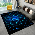 3D Visuaalne Vaip Abstraktne Geomeetriline Ruudustik Elutoa Kaunistus Vaip 120*160cm