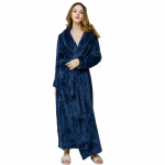 Unisex paksendatud flanellist hommikumantel &ndash; s&uuml;gis/talv korallfliisist pidžaama, pluss suurus Extra Large
