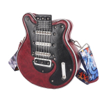 Isikup&auml;rastatud Loovad T&uuml;drukud Ameerika Kitarrikott Halloweeni Kott burgundiapunane