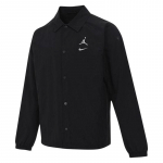 Jordan 23 logo, polo krae, &uuml;he n&ouml;&ouml;pidega, pikkade varrukatega jakk, meeste jakid, must, HF9354-010 M