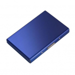 &Otilde;huke kaardihoidja mahutab kuni 10 kaarti roostevabast terasest kaasaskantav RFID kuninglik sinine v&auml;rv