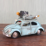 Uus Plekist P&otilde;rnikas Klassikalise Auto Mudel Retro Auto RV Mudel K&auml;sitsi Valmistatud Dekoratsioon Pulmakink 15x7x8cm gray
